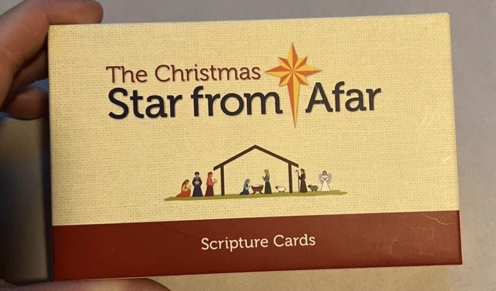 The Christmas Star from Afar Scripture Cards In Box Missing 2 Cards